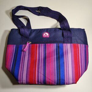 Igloo Insulated Lunch Bag Pink Purple Stripes